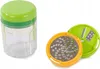A kitchen utensil set for preparing vegetables, consisting of a container and interchangeable grating/slicing attachments. Náhľad obrázku produktu