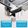 A close-up diagram highlighting specific features of a sewing machine component, with descriptive text boxes. Produktbild-Vorschau