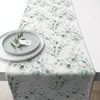 Tischläufer Baumwolle 40cm x 1,5m mit Eukalyptus Motiv Grün Produktbild-Vorschau 1