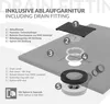LuxeBath sprchová vanička 100x80cm černá Extra plochá Náhled obrázku produktu 6