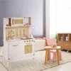 Cuisine rétro en bois pour enfants en MDF avec accessoires Voir les images du produit 14