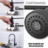 Rubinetto da cucina ad alta pressione nero Getto estraibile Anteprima dell’immagine prodotto 4