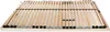 A wooden bed slatted base viewed from a diagonal angle against a white background. Produktbild-Vorschau