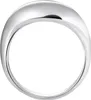 A close-up, studio shot of a silver ring against a white background. Produktbild-Vorschau