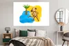 MuchoWow® Poster Affe - Strand - Palme - Meer 180x120 cm - Produktbild-Vorschau 4