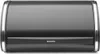 A front view of a gray Brabantia bread bin with silver trim. Podgląd zdjęcia produktu