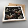 Gerahmtes Poster - Rahmen in heller Eiche - Asiatisch Vögel Produktbild-Vorschau 3