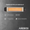 Promiennik podczerwieni AREBOS 2500 W, z pilotem zdalnego Podgląd zdjęcia produktu 7
