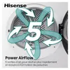 Sèche-linge pompe à chaleur 60cm 8kg - Hisense - DHQE802U - Voir les images du produit 6