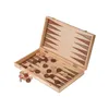 SQUARE - Hra PRESIDENT- 2 v 1 - Šach + Backgammon z dreva - Náhľad obrázku produktu 4