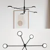 LUMILED Lampa wisząca Czarny Nowoczesny Żyrandol 6 Podgląd zdjęcia produktu 8