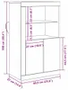 vidaXL, meuble TV LED, 60,5 x 37 x 100 cm, panneaux de Voir les images du produit 8
