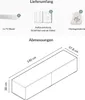WEST TV Schrank 140 cm Fernsehtisch Sideboard, hängend oder Produktbild-Vorschau 5