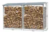 Set 2 Stück Aluminium Kaminholzregal Außen 130 x 70 x 185 Produktbild-Vorschau 2