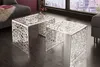 Lot de 2 tables basses élégantes ABSTRACT, couleur argent, Voir les images du produit 6