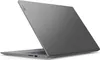 A gray Lenovo laptop is shown from a diagonal rear view, with the lid open. Produktbild-Vorschau