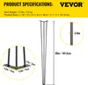 VEVOR 40 Zoll 101,6 cm Haarnadel Tischbein Tischbeine Produktbild-Vorschau 9