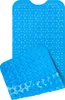 Circul Badewannenmatte 100 x 41 cm blau modern eckig mit Produktbild-Vorschau 4