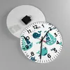 Wanduhr - Rund - Glasuhr - Wale Schiffe Kinder Seesterne - Produktbild-Vorschau 2