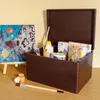 Creative Deco XXL Bruine Houten Doos met Deksel Opbergdoos, Productafbeelding-voorbeeld 2