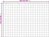 A grid overlay showing the dimensions of a product. Produktbild-Vorschau