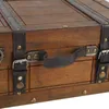Dřevěná truhla Přenosný Vintage zoufalý multifunkční Náhled obrázku produktu 6