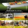 SunJas Holzkohlegrill Tragbar Klappgrill mit 2 Stück Produktbild-Vorschau 3