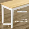 HOMCOM Sitzbank 2-Sitzer Essbank Holzbank, Küchenbank bis Produktbild-Vorschau 5