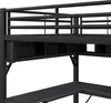 Lit mezzanine en métal 140 x 200 cm, lit gaming avec Voir les images du produit 5