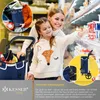 A mother and daughter shopping in a supermarket, with inset images of the KESSER® shopping trolley. Produktbild-Vorschau
