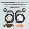 Salz und Pfeffermühle Holz Akazien Schwarz - 22 cm - Produktbild-Vorschau 2