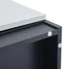 Moderne minimalistische Vitrine mit Glastüren, Hochschrank Produktbild-Vorschau 5