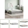 The Living Store Bettgestell Grau Sonoma 180x200 cm Produktbild-Vorschau 1