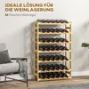 HOMCOM Weinregal Flaschenregal für 42 Weinflaschen, mit 7 Produktbild-Vorschau 4