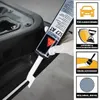 A gloved hand is applying sealant from a tube onto a car door. Produktbild-Vorschau