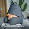 Reisekissen Memory Foam,Reisekissen mit Haube,Bequemes Produktbild-Vorschau 7