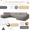 AX LIVING XXL Sofa U Form Didim Beige 378cm breit modern & Produktbild-Vorschau 5