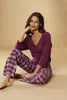 Vivance Dreams Pyjama 2 -teilig bordeaux Größe 36/38 Produktbild-Vorschau 2