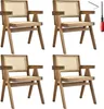 tectake® Armlehnstuhl Lissy Boho-Stil 59 x 56,5 x 82,5 cm, Produktbild-Vorschau 1
