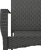 vidaXL Gartenstühle mit Kissen 4 Stk. Poly Rattan Schwarz - Produktbild-Vorschau 9