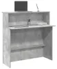 vidaXL Bancone da reception in cemento grigio 100x50x103,5 Anteprima dell’immagine prodotto 2