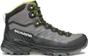 Herren-Wanderschuhe "Rush TRK LT GTX" von Scarpa in Grau mit gelben Akzenten und griffiger Sohle. Podgląd zdjęcia produktu
