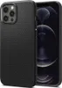 A black iPhone case is shown next to an iPhone. Produktbild-Vorschau