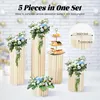 Blumenständer Papp-Säulen - 5er-Set - Wabenstruktur - Produktbild-Vorschau 3