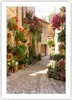 Poster - Poster ohne Rahmen - Blume Straße Haus - 50x70 cm Produktbild-Vorschau 1