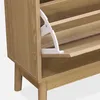 Scarpiera scandinava in legno, 3 ante, Marrone naturale Anteprima dell’immagine prodotto 4