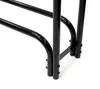 A close-up view of the black metal frame of a firewood rack. Náhľad obrázku produktu