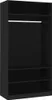 vidaXL Kleiderschrank Schwarz 100x50x200 cm Holzwerkstoff Produktbild-Vorschau 4