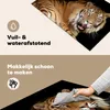 KitchenYeah© Herdabdeckplatte Tiger - Gähnen - Schwarz , Produktbild-Vorschau 2