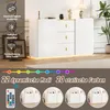Merax LED Sideboard 150 cm Breite, Multifunktionale Produktbild-Vorschau 8